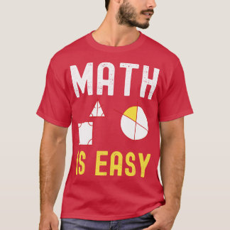 matematik är enkel geometri 4 t shirt