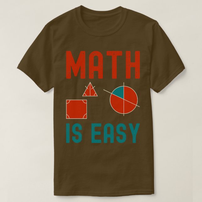 matematik är enkel geometri 5 t shirt (Design framsida)