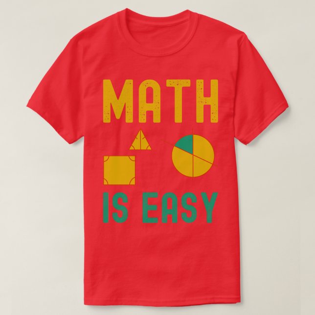matematik är enkel geometri 7 t shirt (Design framsida)