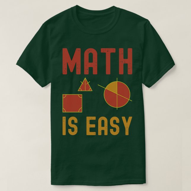 matematik är enkel geometri t shirt (Design framsida)