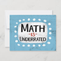 Matematik är ett underkänt hälsningskort