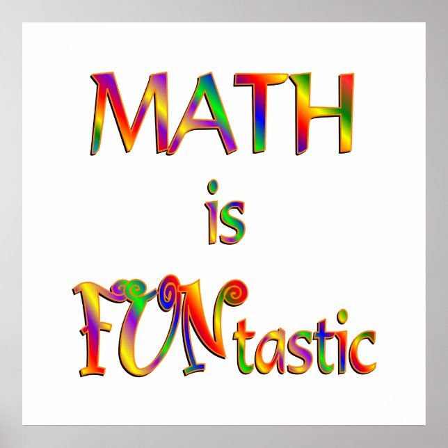 Matematik är FUNtastic Poster (Framsidan)