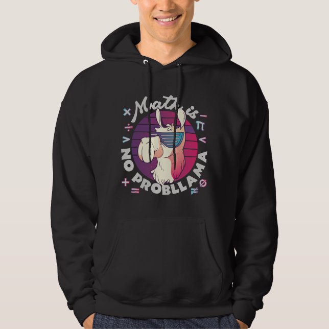 Matematik är inget ProbLlama Hoodie (Framsida)