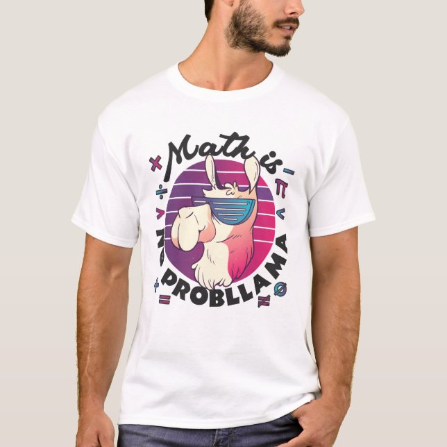 Matematik är inget ProbLlama T Shirt (Framsida)