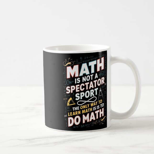 Matematik är inte en tittarsport Matematiker Math  Kaffemugg (Höger)