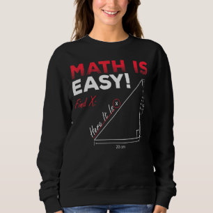 Matematik är lätt att hitta X här. Det är geometri T Shirt