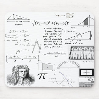 Matematik är min livmus vadderar musmatta