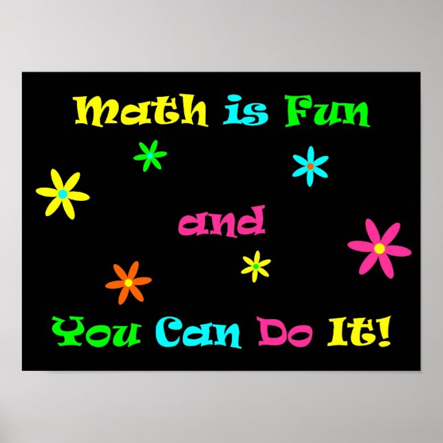 Matematik är Roligt och du kan göra det Poster (Framsidan)
