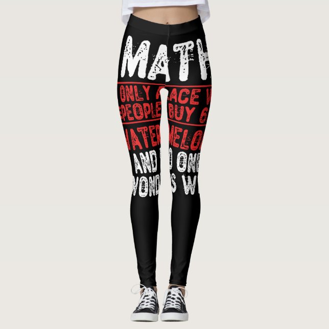 Matematik. Den enda Ställe där människor köper 69  Leggings (Framsida)