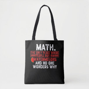 Matematik. Den enda Ställe där människor köper Tygkasse