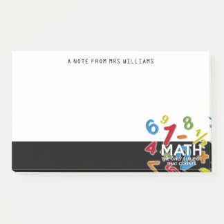 Matematik Det Enda Ämne Som Räknas Post-it Block