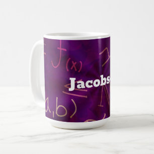 Matematik för algebraiska ekvationer kaffemugg