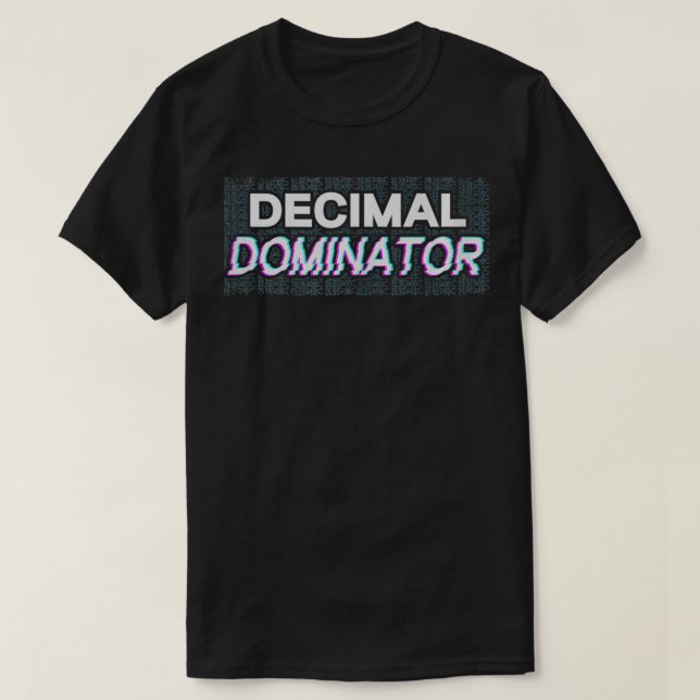 Matematik för Decimal Dominator klass Kvinnor Mana T Shirt (Design framsida)