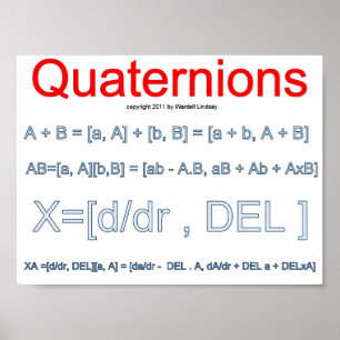 Matematik för kvarternion poster