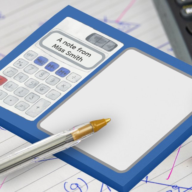 Matematik för matematik för matematik vid matemati post-it block (Skapare uppladdad)