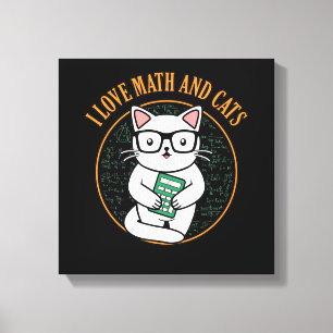 Matematik för matematik och matematik i kärlek canvastryck