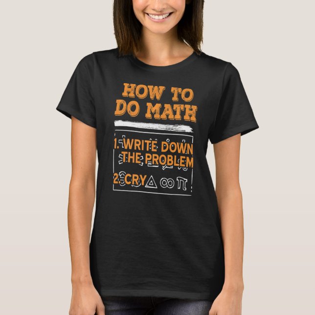 Matematik för matematik t shirt (Framsida)