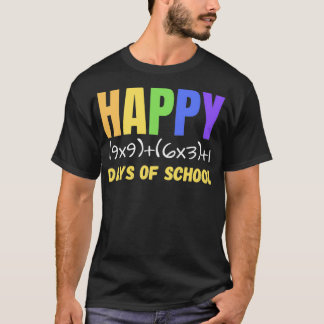 Matematik Formel Lycklig 100 skoldagar T Shirt