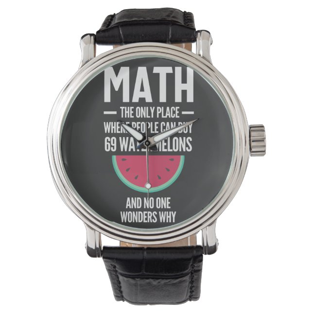 Matematik. Funny Math Sarcasm Quote Gift Armbandsur (Framsida)