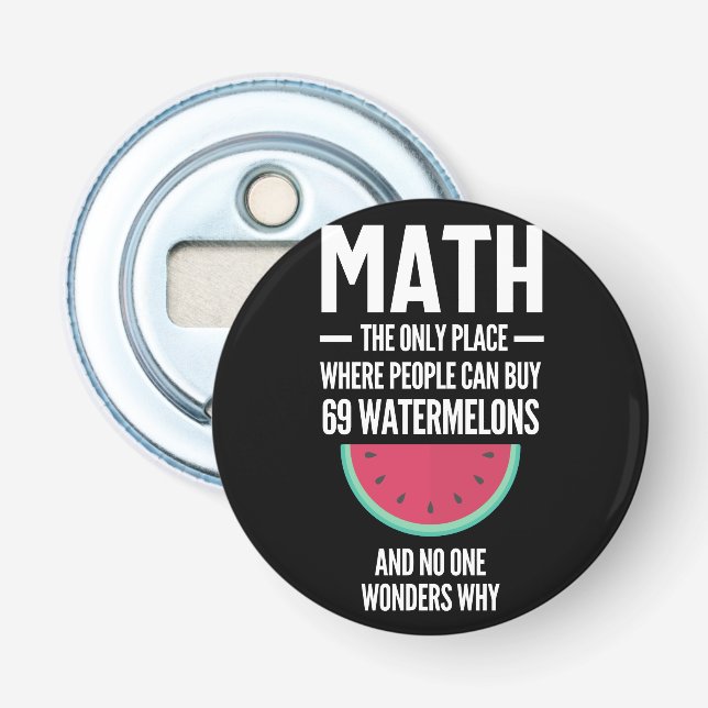 Matematik. Funny Math Sarcasm Quote Gift Flasköppnare (Framsidan)