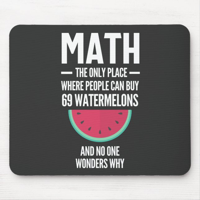 Matematik. Funny Math Sarcasm Quote Gift Musmatta (Framsidan)