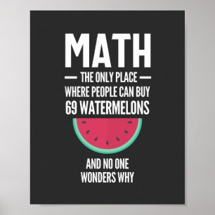 Matematik. Funny Math Sarcasm Quote Gift Poster