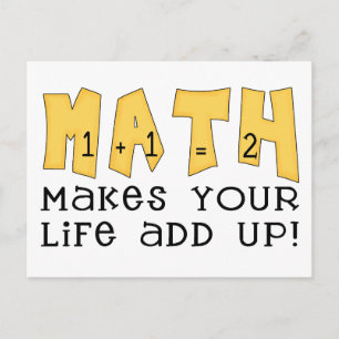 Matematik gör att ditt liv ökar vykort