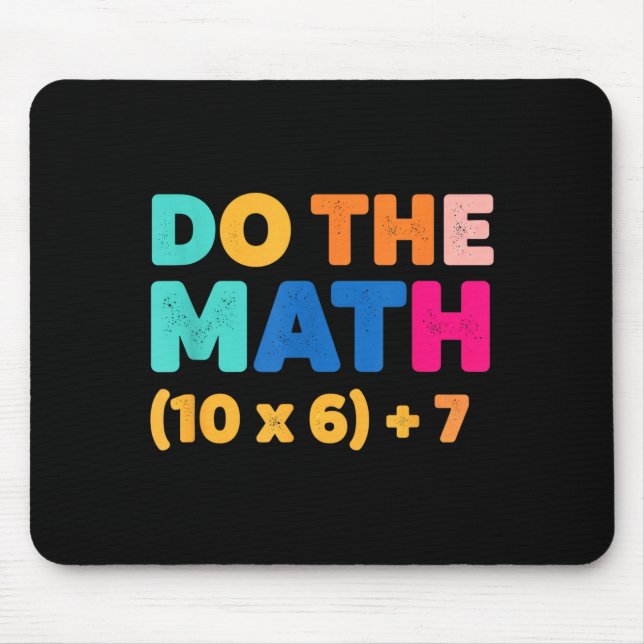 Matematik Gör Matematiken Färgrik Ekvation Design  Musmatta (Framsidan)