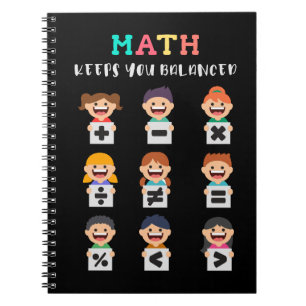 Matematik håller dig balanserad anteckningsbok