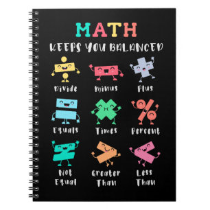 Matematik håller dig balanserad anteckningsbok