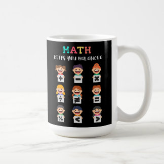 Matematik håller dig balanserad kaffemugg