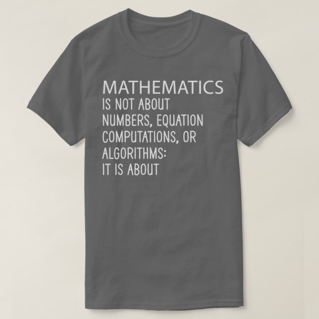 Matematik handlar inte om beräkning av siffror t shirt (Design framsida)