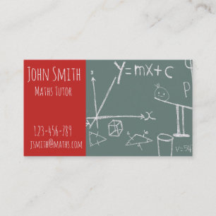 Matematik handleder eller stilfull avancerad math visitkort