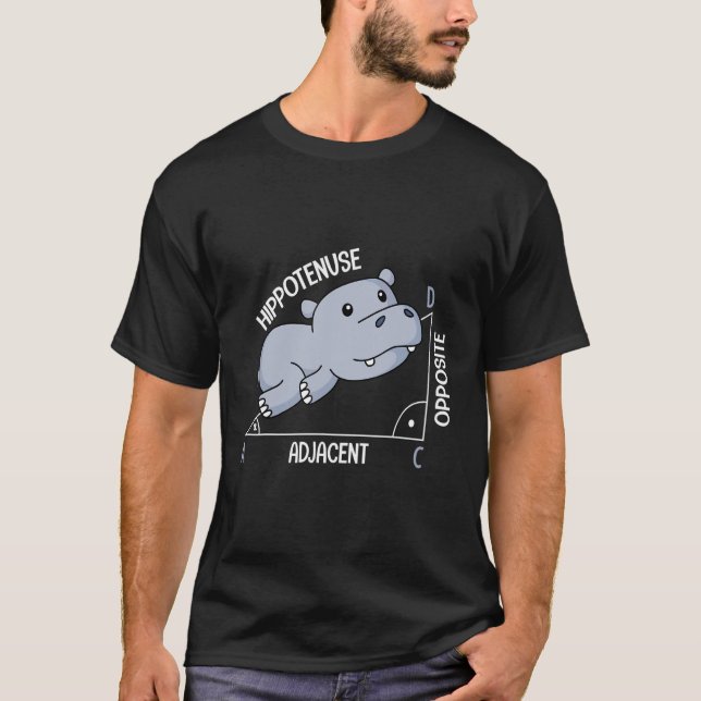 Matematik hippotenuse math 1 t shirt (Framsida)
