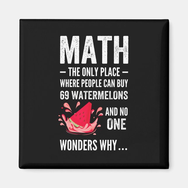 Matematik humor magnet (Framsidan)