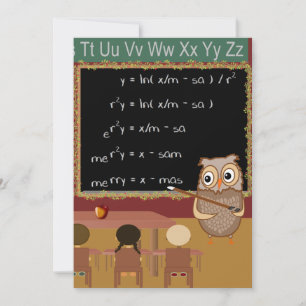 Matematik Jul Wish Julkort