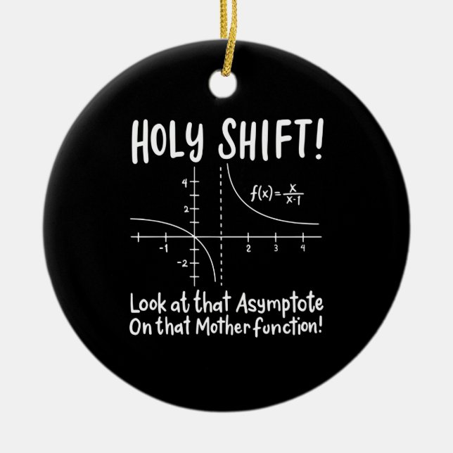 Matematik Julgransprydnad Keramik (Framsidan)