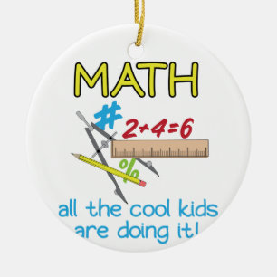 Matematik Julgransprydnad Keramik