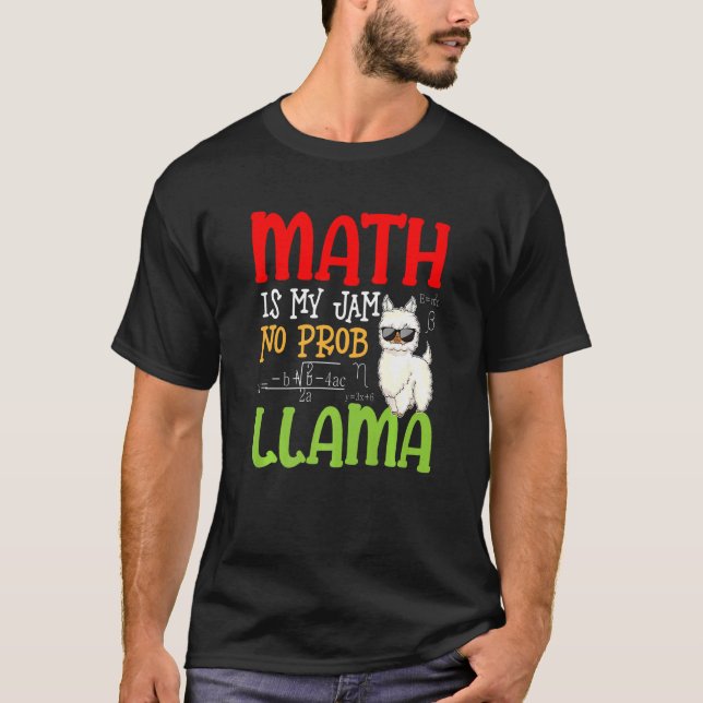 Matematik Llama Alpaca Math är mitt Sylt inget Pro T Shirt (Framsida)