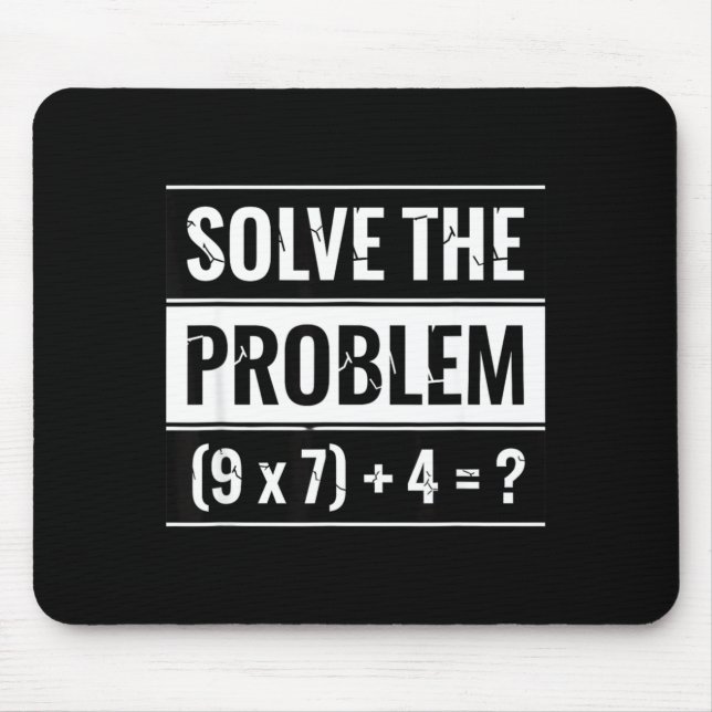 Matematik Lös Problemet (9 X 7) + 4 = _ Math Musmatta (Framsidan)