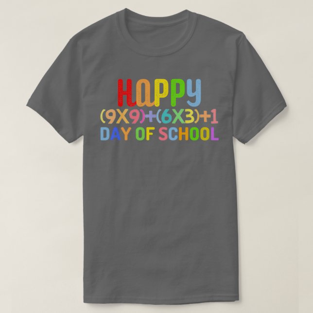 Matematik Lycklig 100-dagarsdag i skola 2 T Shirt (Design framsida)