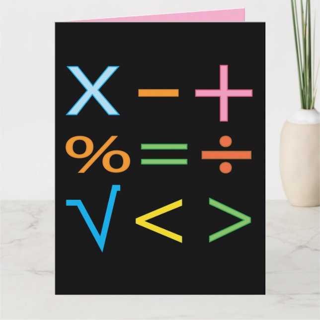 Matematik Matematik Symbol Matematik  Kort (Framsida)