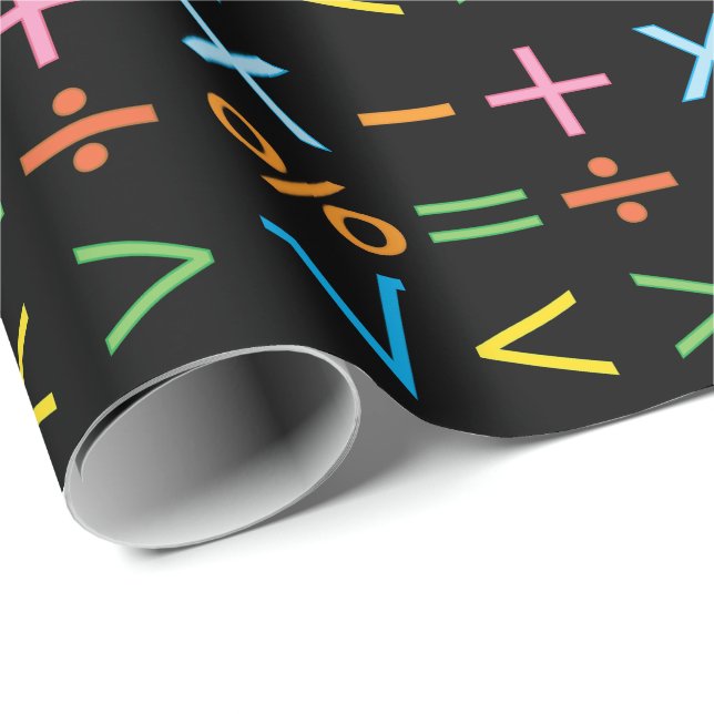 Matematik Matematik Symbol Matematik Presentpapper (Rullad Hörn)