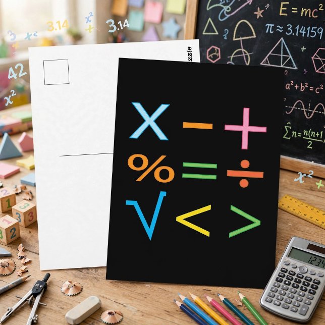 Matematik Matematik Symbol Matematik  Vykort (Skapare uppladdad)