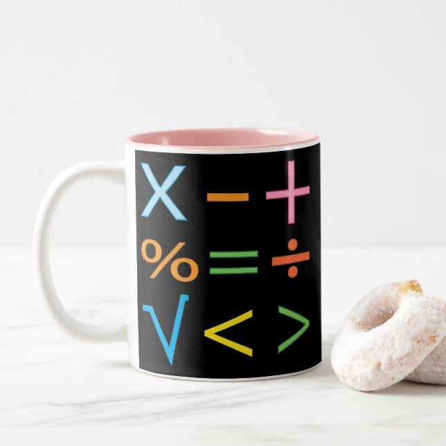 Matematik Math Symbol Math Två-Tonad Mugg (Med munk)