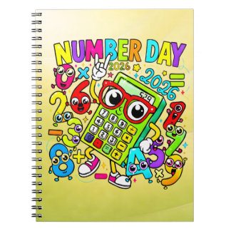 Matematik Nummer Dag Anteckningsbok för Grundskola