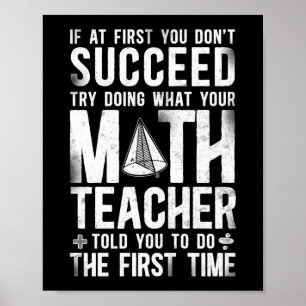 Matematik om du inte lyckas med att göra vad poster