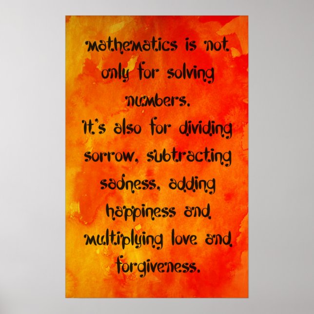 Matematik Poster (Framsidan)