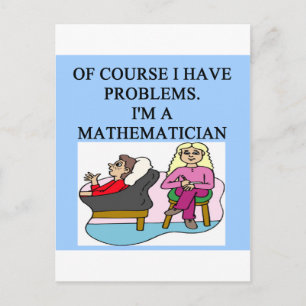 matematik psykologi skämt vykort