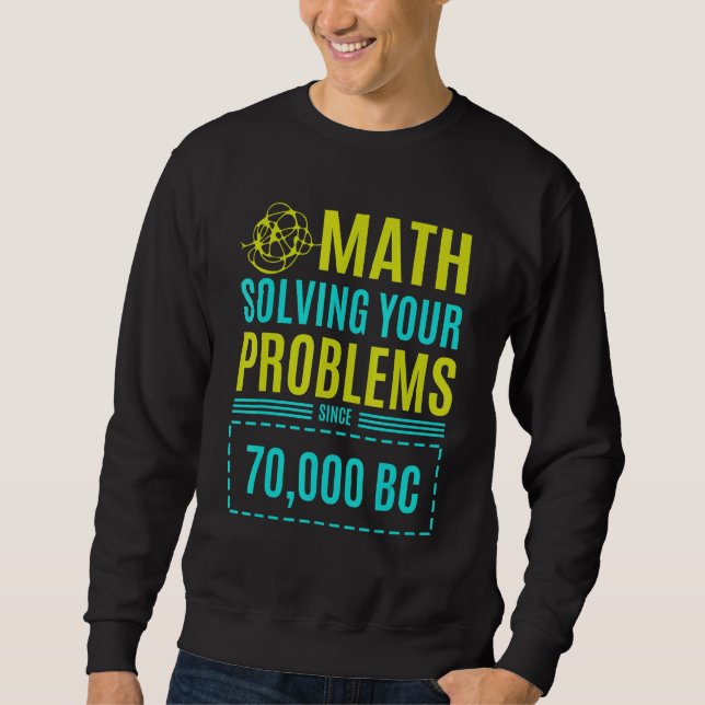 Matematik som löser dina problem sedan BIC 2 Lång Ärmad Tröja (Framsida)